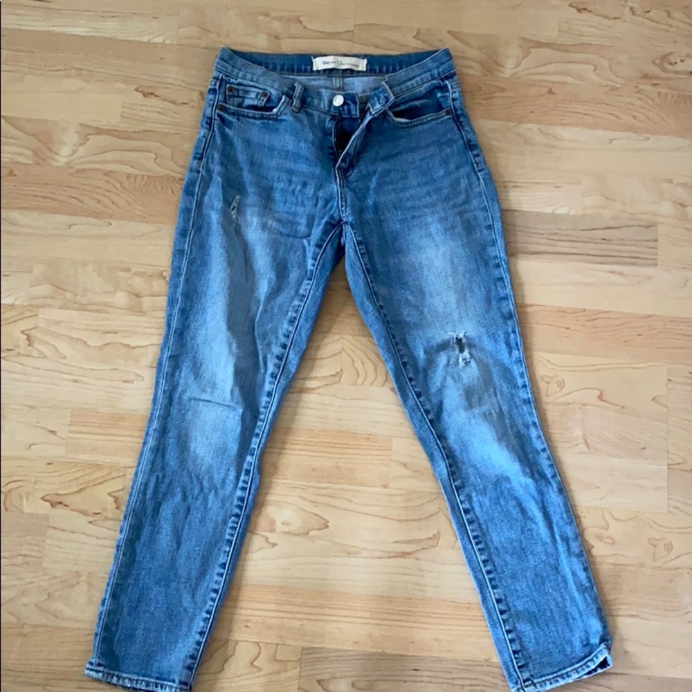 gap girlfriend jeans. Size 24.